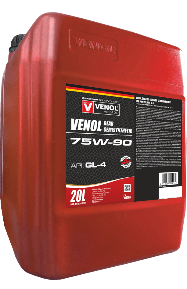 OLEJ PRZEKŁADNIOWY VENOL GEAR GL 4 75W90 SEMISYNTHETIC_20L